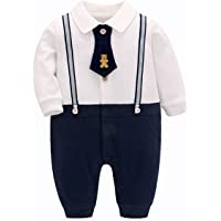 Los mejores  - famuka Esmoquin de niño bautismo boda ropa de bebé traje de bebé recién nacido